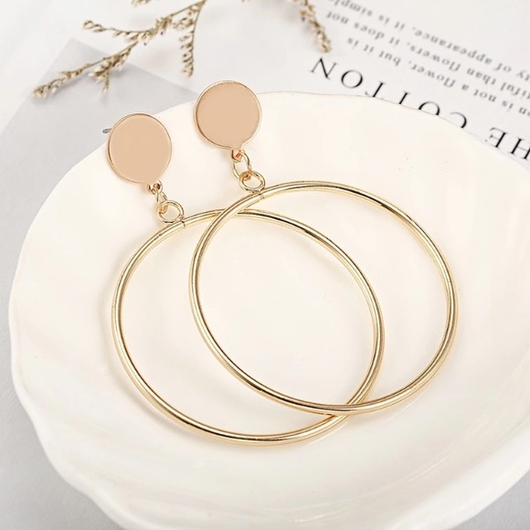 💙💎GRATEFUL💙MAKER💎💙 Jewelry - NEW!💙💎💛GOLDEN CIRCLE HOOPS💛💎💙MODERN😎AWESOME
